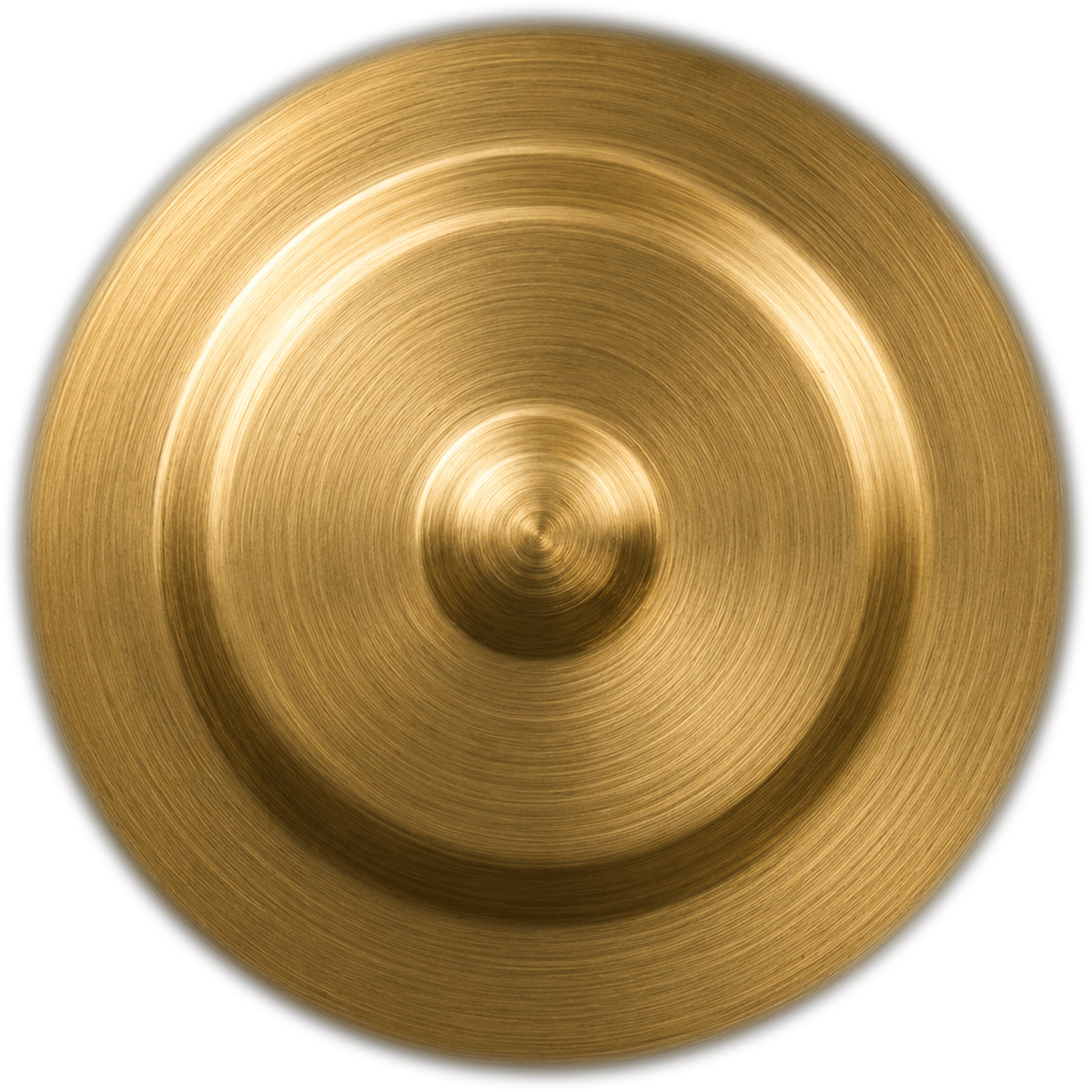 Brass meditation gong